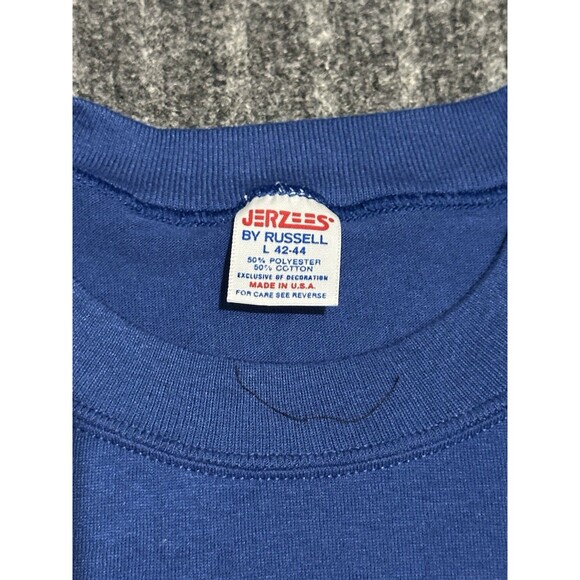 Vintage 80s Jerzees By Russell Size‎ Large Made In USA - Picture 3 of 4